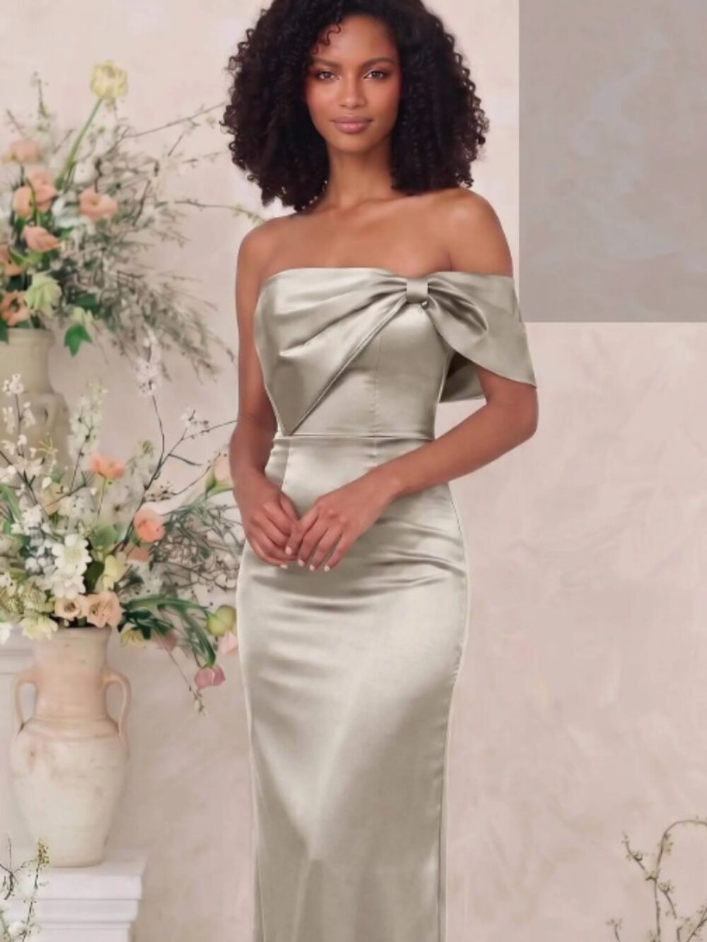 Sheath/Column One-Shoulder Sleeveless Floor-Length Long Satin Bridesmaid Dress